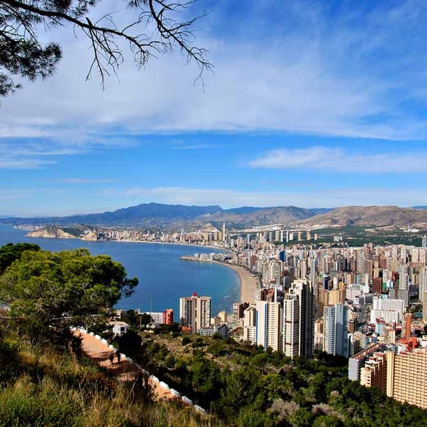 Benidorm Cityscape Skyline Spain Photograph Print