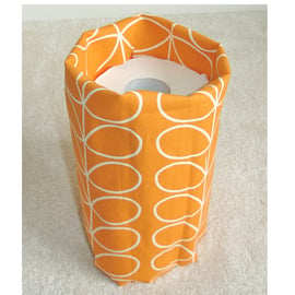 Toilet Roll Holder 2 Loo Roll Storage Basket Orange Stem Leaves