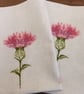 Thistle Tea Towel. Flower of Scotland. Cotton Kitchen Towel.  - Image 1