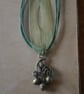 Acorn necklace on green chord - Image 3