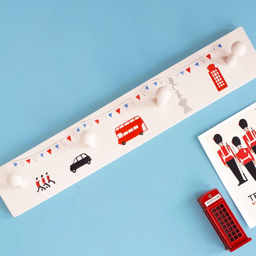 Jubilee, London Design, Coat Rack with London Icons