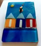 Beech Huts fused glass clock - Image 1