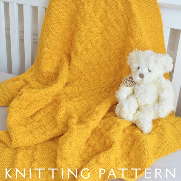 Baby Blanket Knitting Pattern Design 11 Printed Copy