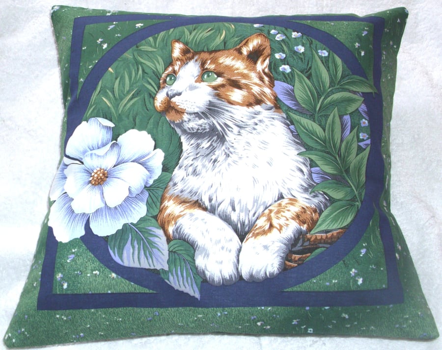 Pretty Kitten gazing off into the distance Cushion