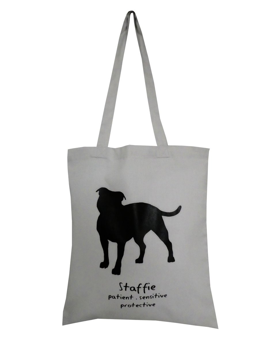 Digg Design STAFFIE cotton Tote Bag. Zinc Grey