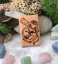 Bottle 'o' dragons. Pyrography key ring. - Image 1