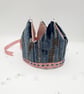 Teal velvet and pink crown, children's princess dress up accessories.   - Image 2