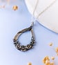 Teardrop Flower Pendant, Recycled Silver Necklace, Nature Inspired - Image 6