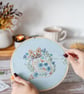 Floral Fox Embroidery Kit - Image 1