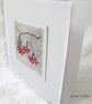EMBROIDERED WINTER BERRIES CARD CHRISTMAS WINTER - Image 3