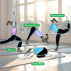 Pilates and Yoga posed decoration in Tiffany Style Glass