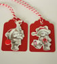 Cute Christmas teddies gift tags - Image 2
