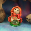 Sale Tiny Infirmary Gnome 'Nerys' with potion bottle OOAK Sculpt