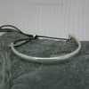 Sterling silver bangle with adjustable cord