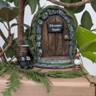 Adventure Fairy Door, Brown freestanding sculpture suitable for fairy and pirate
