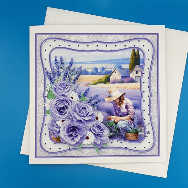 Birthday Card, Decoupage, Mother, Wife, Sister, Daughter,Gr