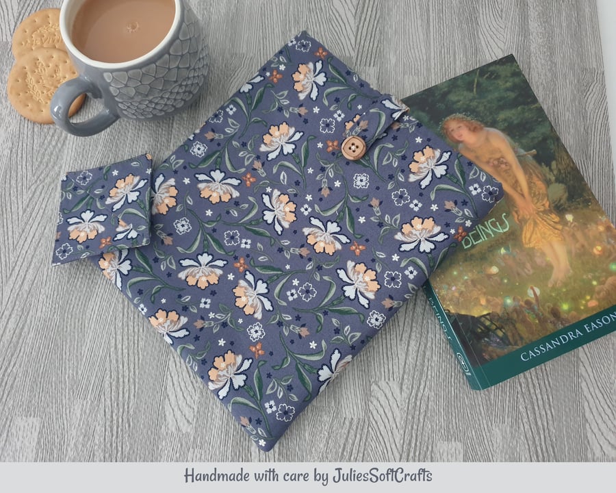 Book or Kindle Sleeve, Lined and Padded with Free Bookcorner