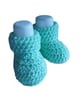 Spring Green Crochet Baby Booties, Gender-Neutral Cot Shoes, Newborn Slip-On  - Image 10