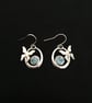 Butterfly Circle Drop Earrings - Image 6