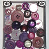 28 Vintage Purple Buttons 