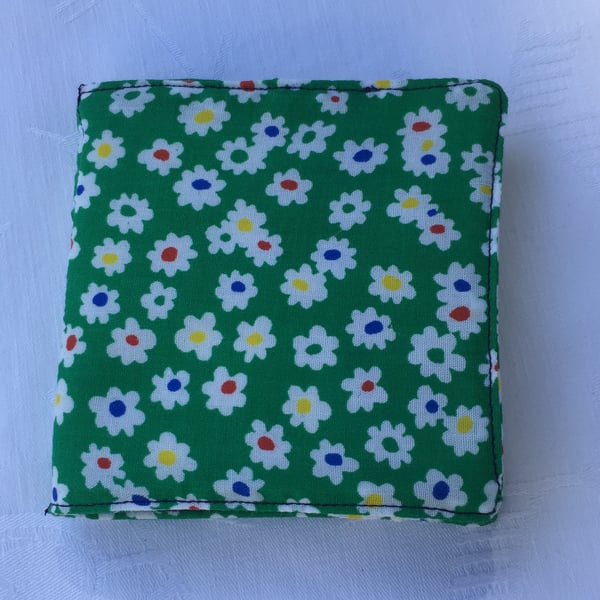 Fun flowers fabric Needle Case