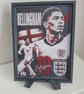Jude Bellingham England 3D HueForge Framed Print 8x6 Inch With Stand