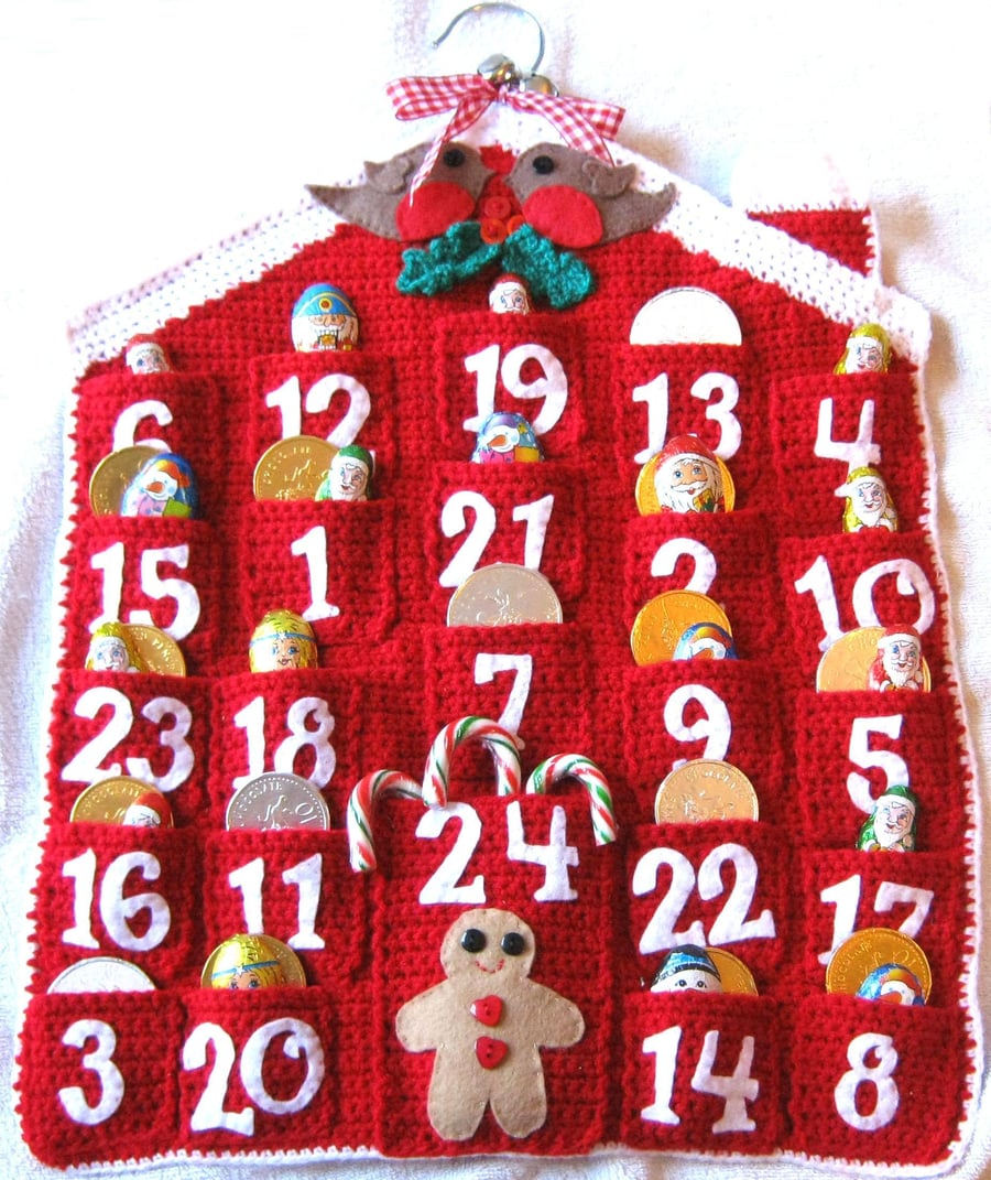 ADVENT CALENDAR Crochet Pattern Christmas Holidays PDF by email