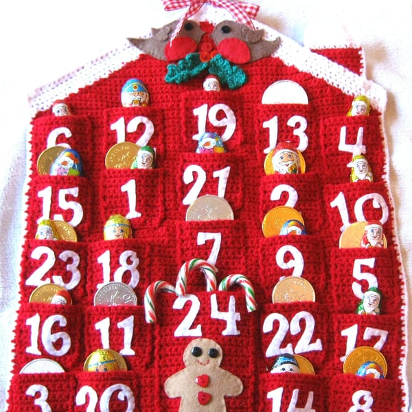 ADVENT CALENDAR Crochet Pattern Christmas Holidays PDF by email