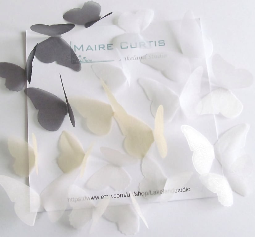 Hand Crafted Pure Silk Organza Butterflies