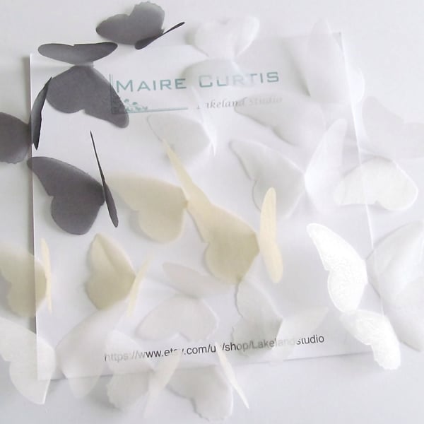 Hand Crafted Pure Silk Organza Butterflies