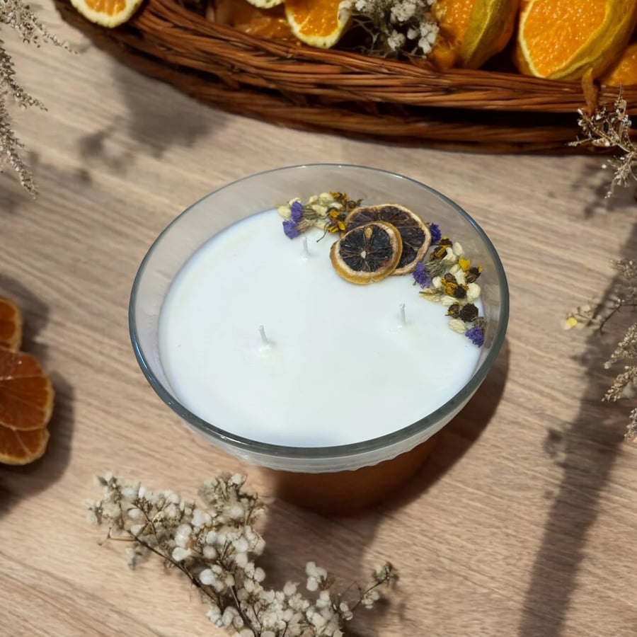 Dried Flower Candles