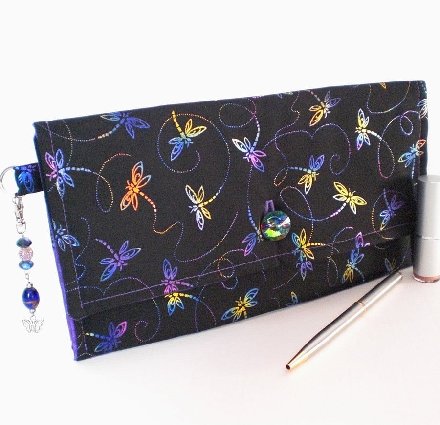 Dragonfly clutch bag