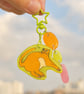 Take It Easy Cat – Handmade Original Pet Illustration Keyring
