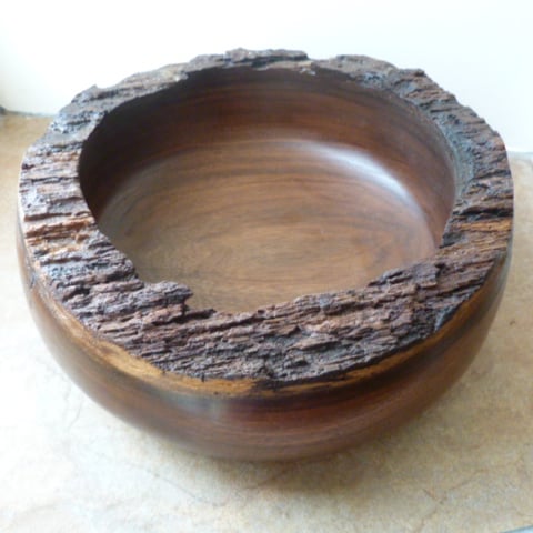 SOLID  WALNUT  BOWL