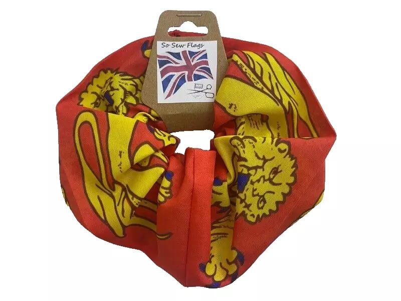 Normandy France Flag Hair Scrunchie Scrunchies Accessory Band Elastic