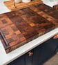 butchers block solid walnut end grain Monster board 750mmx480mmx55mm