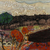 Textile Art Picture Landscape with Seed Heads