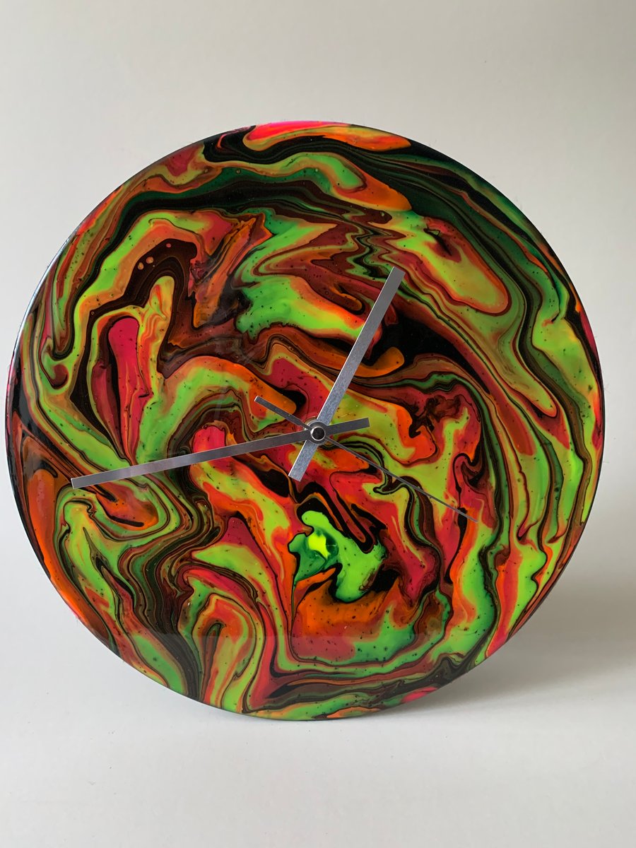 Acrylic abstract wall clock