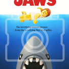 LEGO-Inspired JAWS Poster Print  - A4 Unframed Wall Art