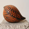 Carved baby bird, orange.(2)