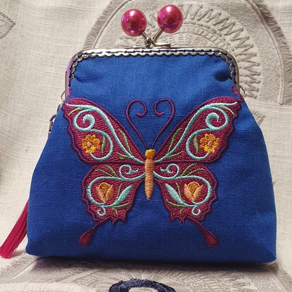 The Jacobean Butterfly  Purse