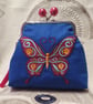 The Jacobean Butterfly Coin Purse