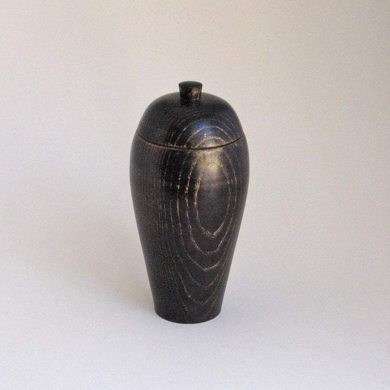 Ebonised Jar