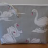 'Swan Pebble' Clarke & Clarke Fabric Toiletries Bag Large Make Up Case