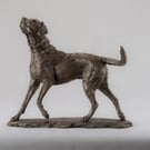Bronze Resin Playing Labrador Dog Statue Medium Bronze Resin Sculpture