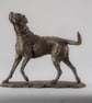 Bronze Resin Playing Labrador Dog Statue Medium Bronze Resin Sculpture - Image 1