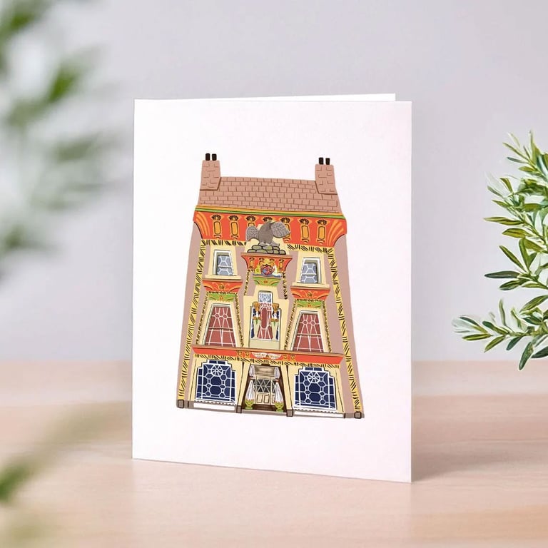 The Egyptian House, Penzance, Cornwall, Greeting Card, Note Card, Thank You Card