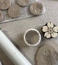 Handmade Ceramic Primrose brooch, Hand Made Pottery Badge - Image 6