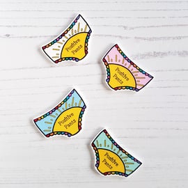 Retropins - Positive Pants shrink plastic pin