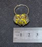 Yellow Glass Adjustable Ring - Image 2